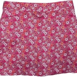 Pink Floral Golf Skirt